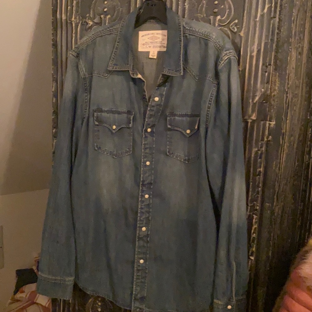 American eagle denim shirt